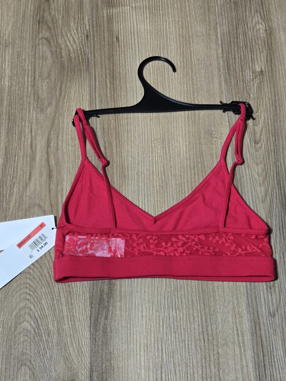 Calvin Klein Bright Red Lace Bralette